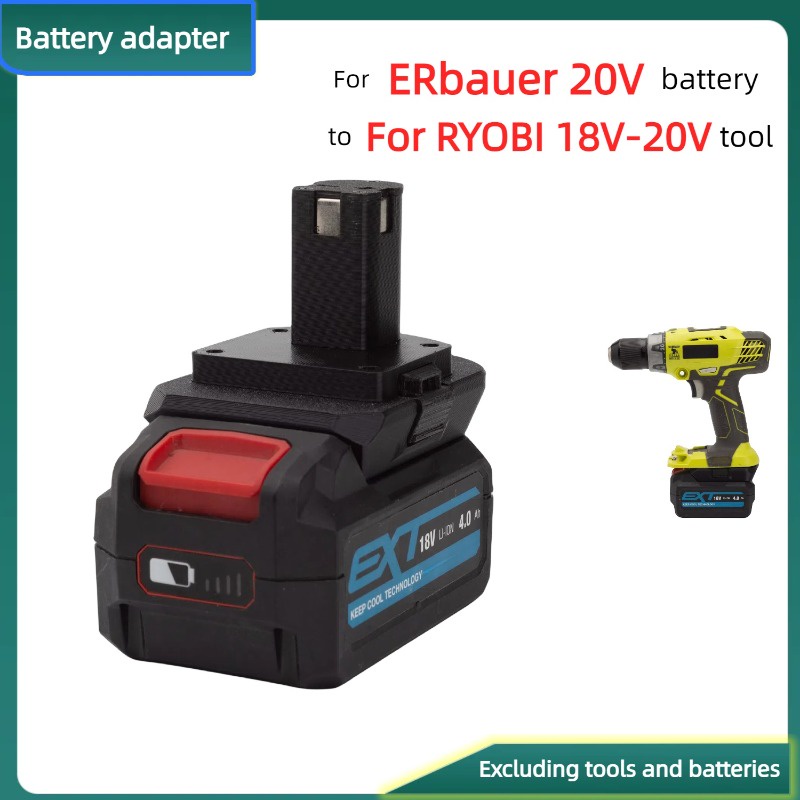DOSD Battery Adapter For ERbauer 20V Lithium Battery Converter  TO ERbauer 20V Brushless Cordless Dr
