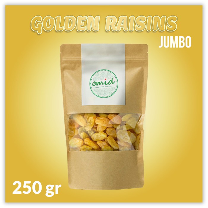 

Golden Raisin Jumbo (Kismis Kuning Besar / Jumbo) 250gr