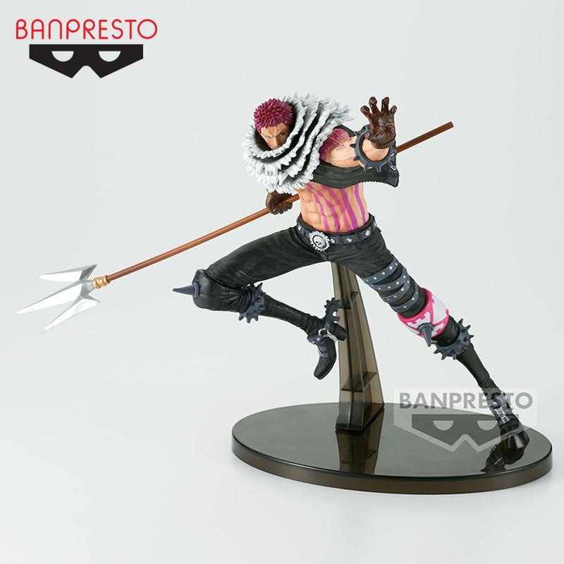 NWK Banpresto Original One Piece BWFC 2 Charlotte Katakuri 16cm Anime Model ornament Collection Figu