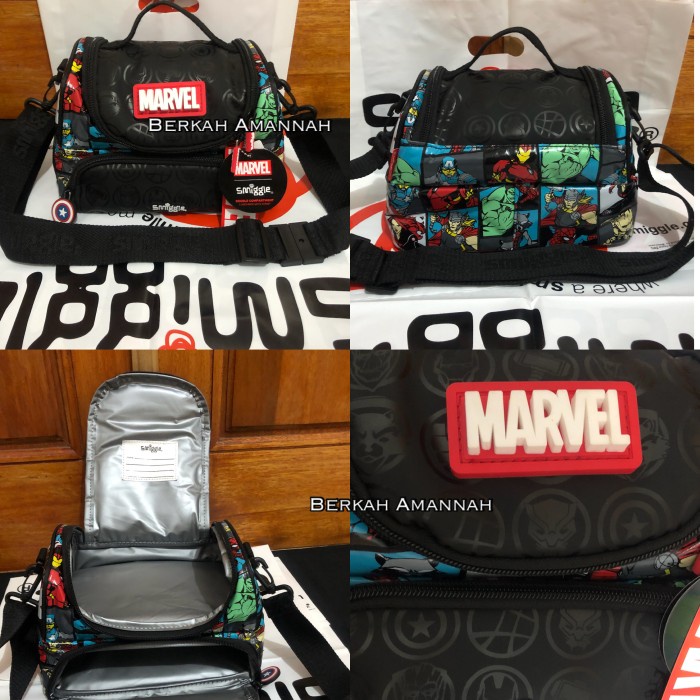 smiggle Marvel Double Decker Lunchbag/tempat bekal smiggle ori