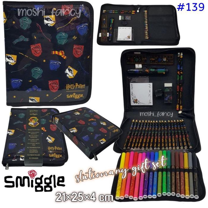 

BARANG TERLARIS SMIGGLE MIDI ZIP KIT STATIONARY GIFT SET TIGER DINO BARBIE UNICORN / PENCIL CASE SET