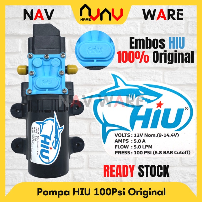 Pompa Air DC 12V HIU Original 100Psi High Pressure Sprayer Pertanian