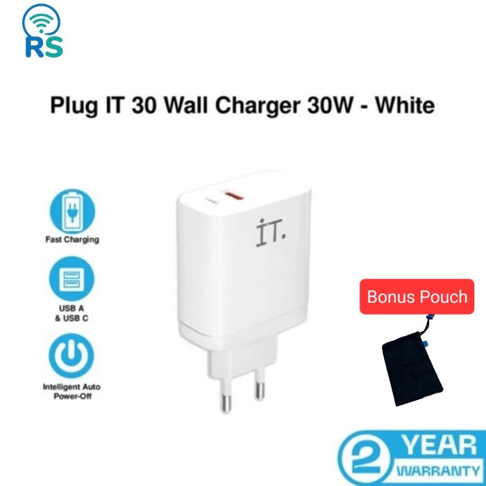 iT Plug 30 Wall Charger 30W USB type C - White