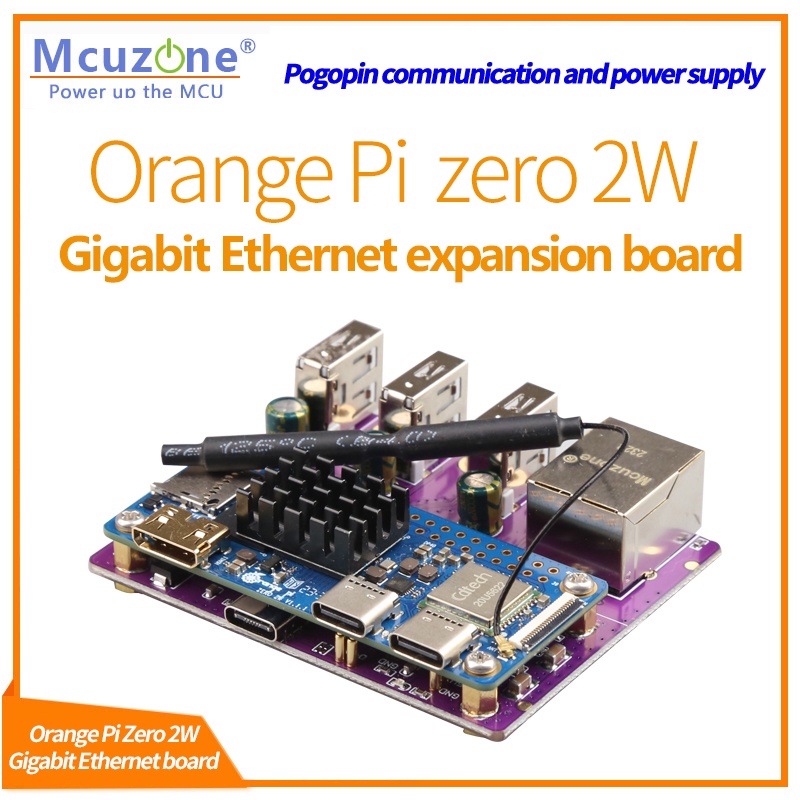 LUXW Orange Pi zero 2W  Gigabit Ethernet expansion board