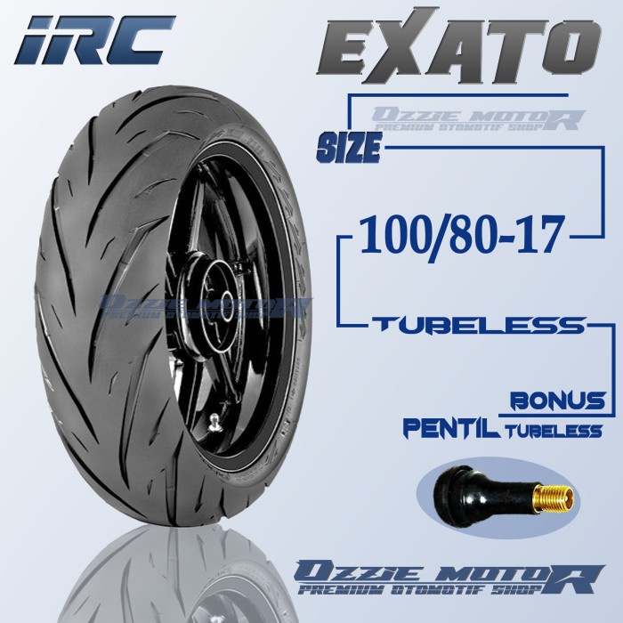 Irc Exato Nr88 100/80-17 Ban Tubeles Sporty Style Motor Cbr R15 Ninjar