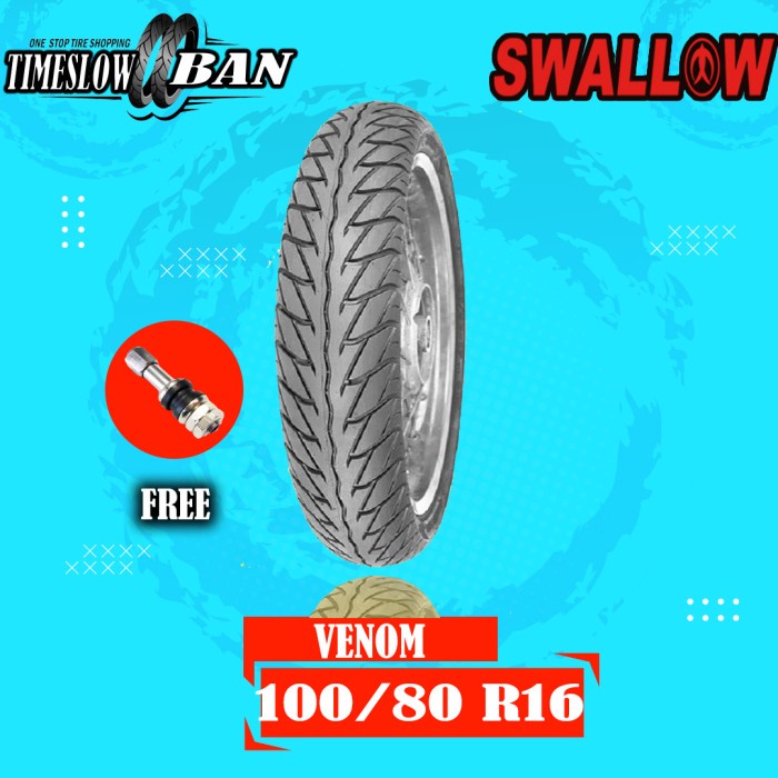 Ban Motor Skywave, Hayate, Nouvo Swallow Venom 100/80 Ring 16 Tubeless