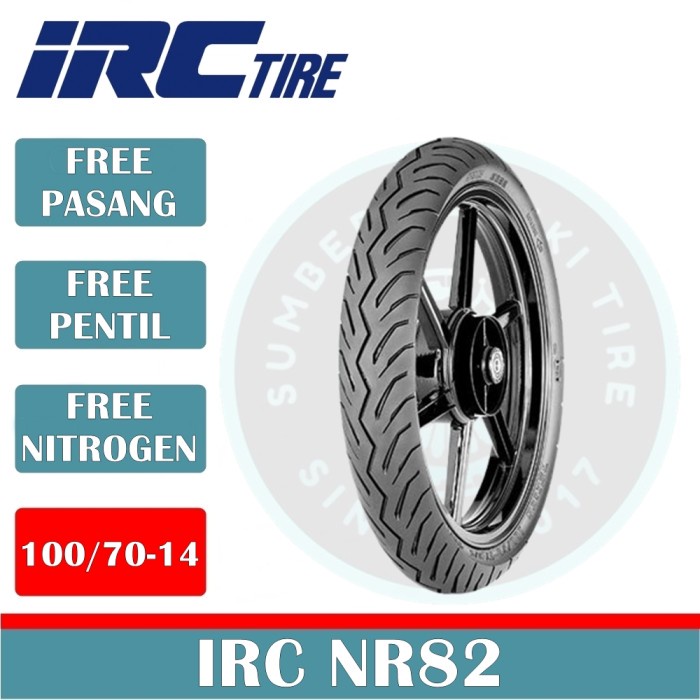 Ban Motor Irc Nr82 100/70-14 Tubeless Ban Motor Matic Ring 14 Ban Belakang Motor Yamaha Gear 125