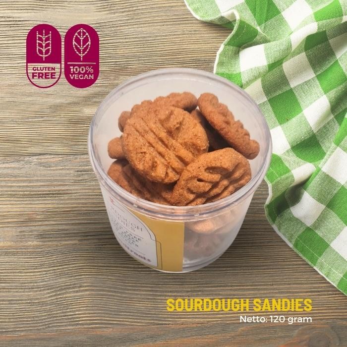 

SOURDOUGH SANDIES, GLUTEN-FREE LOW SUGAR VEGAN KODE 1206