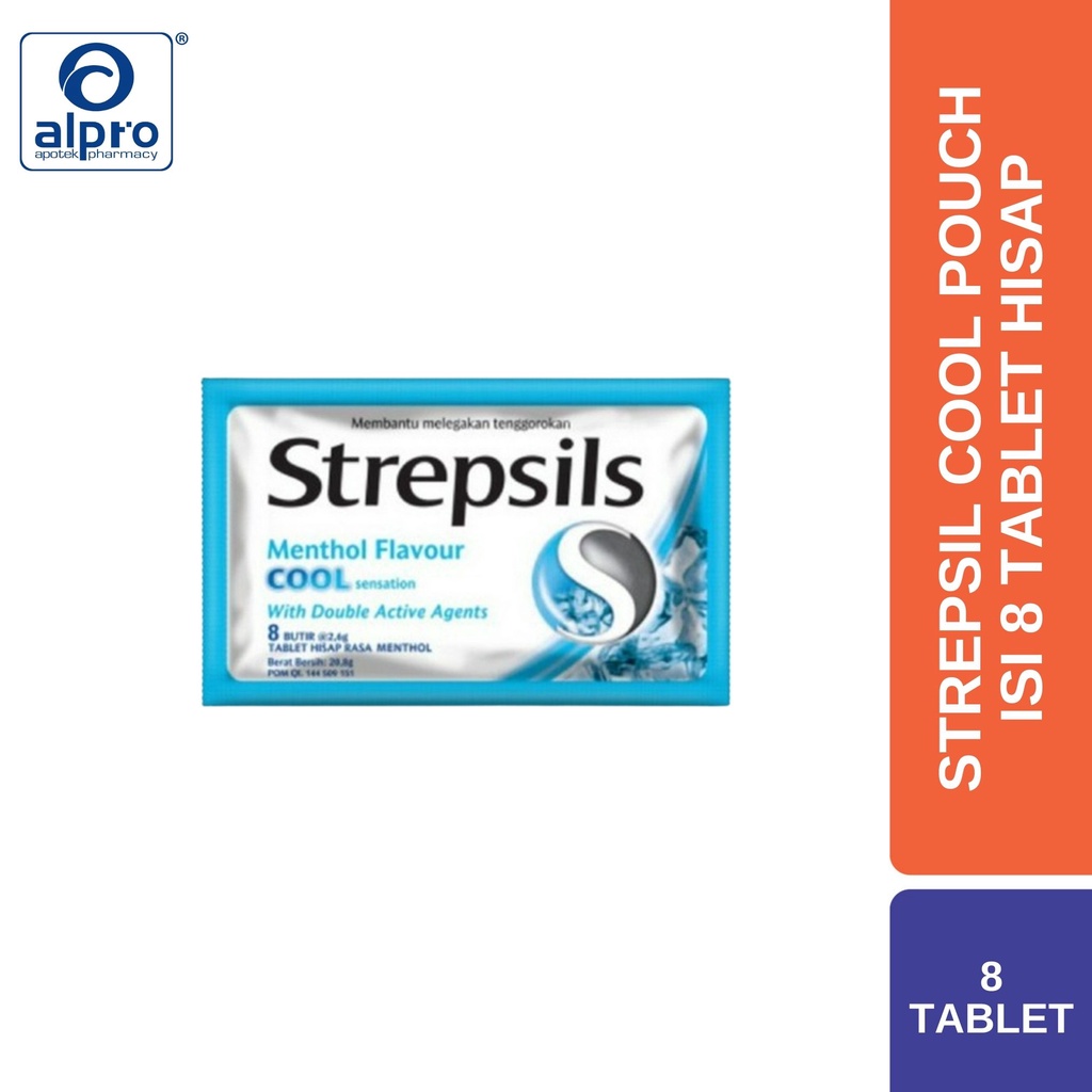 

Strepsil Cool Pouch Isi 8 Tablet Hisap