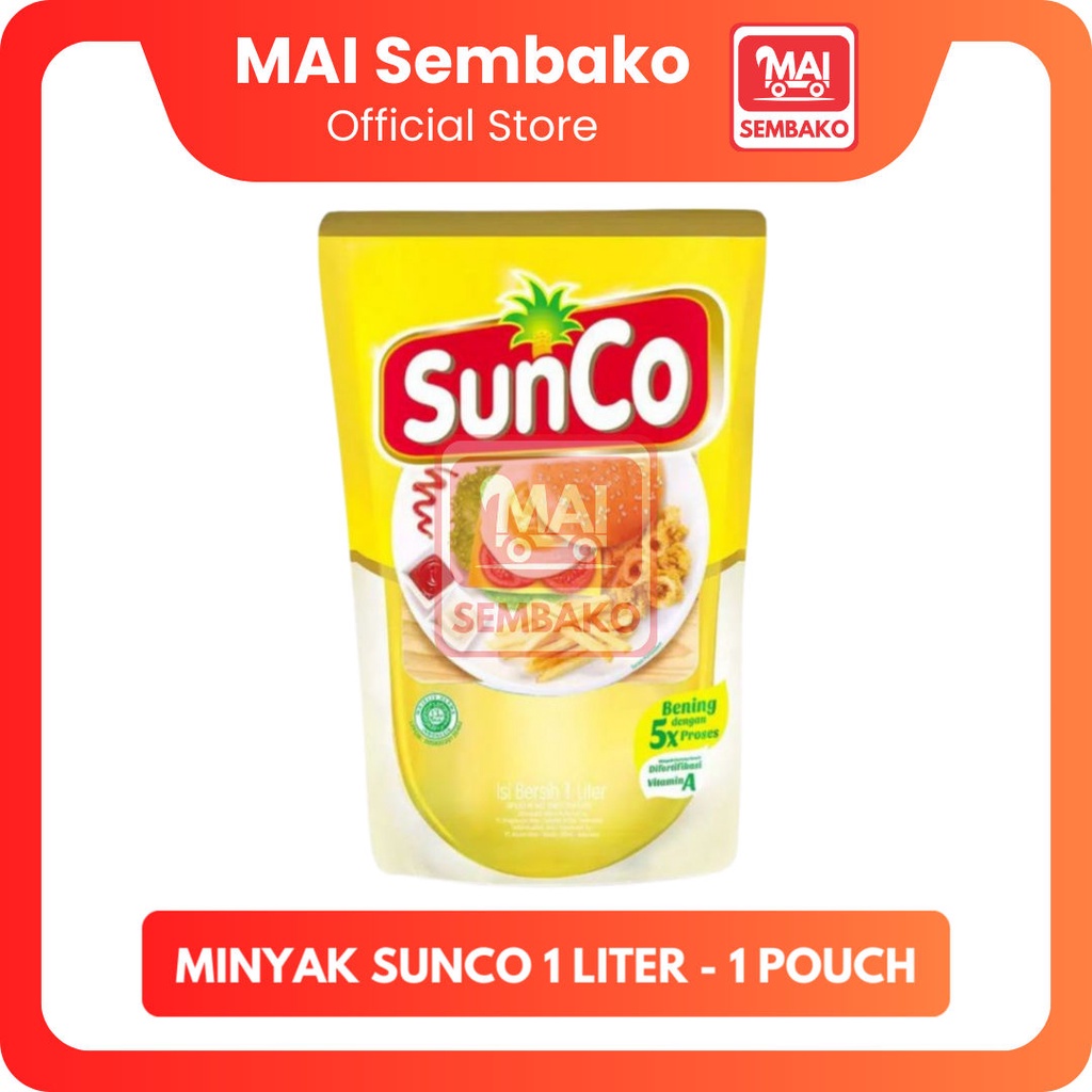 

Minyak Sunco 1 Liter - Minyak Goreng Sawit Sunco 1L Refill - 1 Pouch