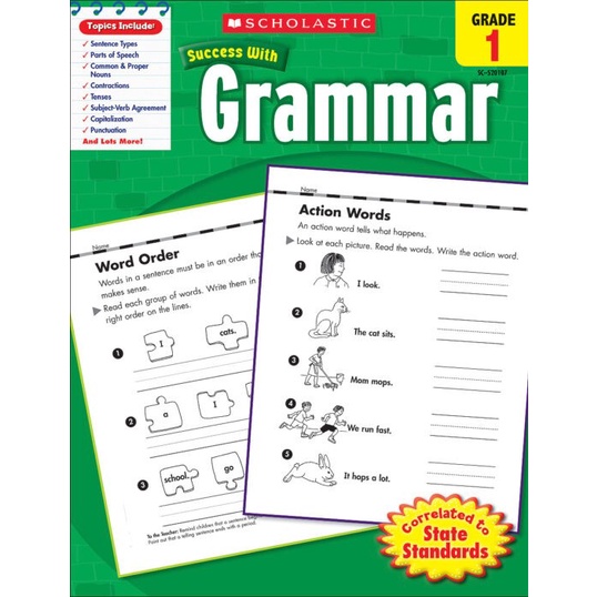 TERBARU Success with Grammar Grade 1 SCHOLASTIC PROMO