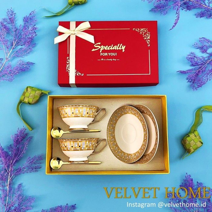 Hampers Tea cup Cangkir kopi teh couple Parcel Kado Lebaran Idul Fitri