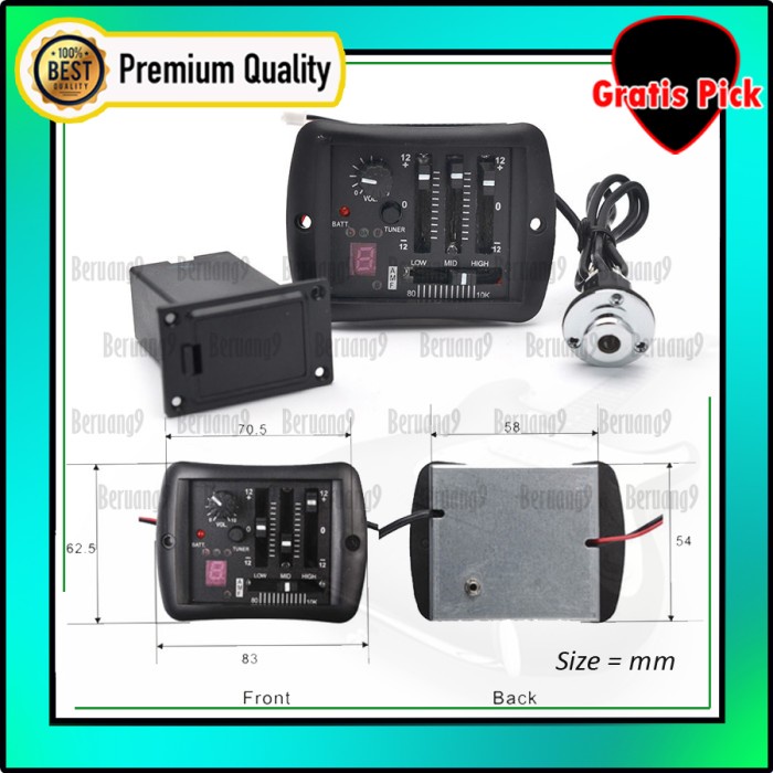 Equaliser Gitar Spul Preamp Equaliser Gitar APX 500