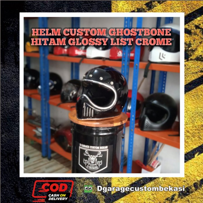 Helm Custom Ghostbone Cc Classic Retro M30 N19 Bullit Gringo Bandit