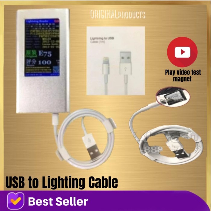 kabel data charger iphone X 5 6 7 8 plus 5s 6s 7+ 8+ xs max ORIGINAL