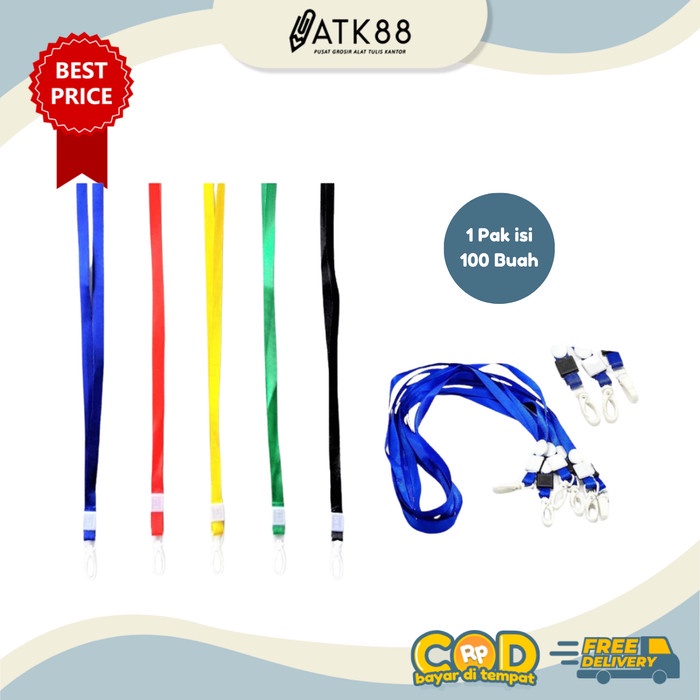 

Tali Gantungan ID Card 1 PAK isi 100 Buah Kode 1229