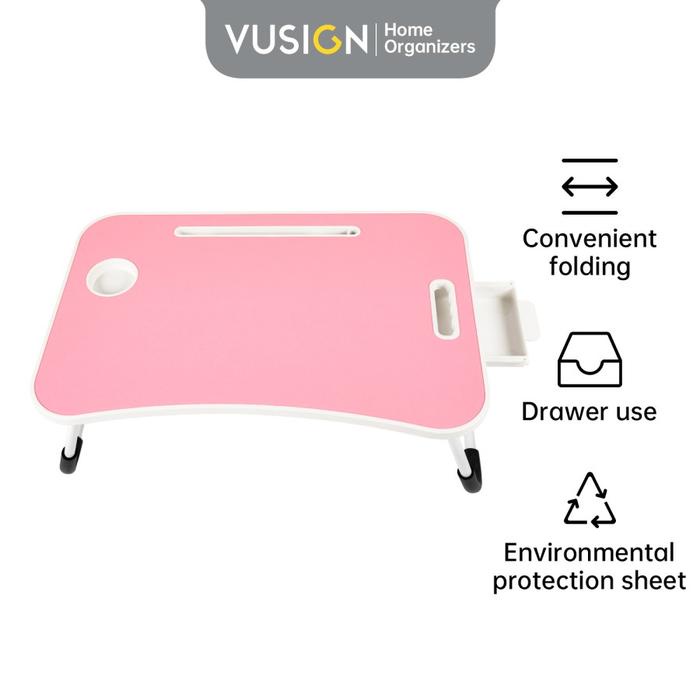 

Deli Vusign Meja Belajar Laptop Lipat Dengan Laci Penyimpanan VS862 Furniture Table Kode 549