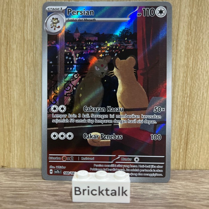 (BRI) Kartu Pokemon TCG sv7s Persian AR 188/166 Trading Card Game Bahasa Indonesia