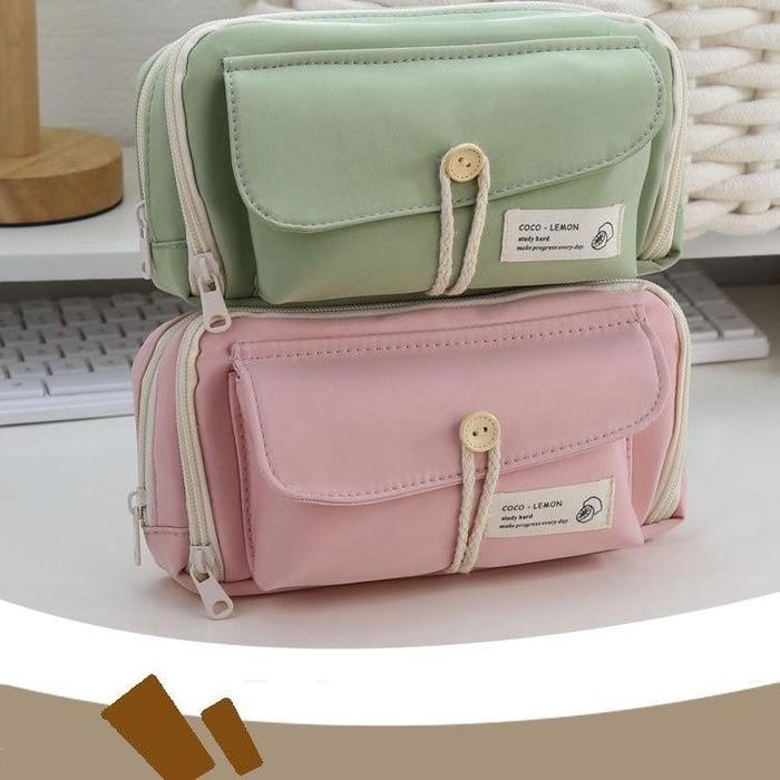 

DISKON Pencil Cases Large Capacity Pencil Bag Pouch Holder Box for Girls Office Student Stationery