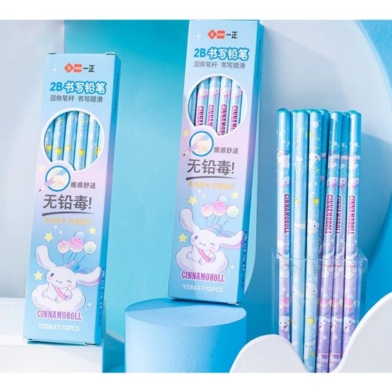 

TERBAIK Set pensil anak sekolah 2B isi 12 pcs ori sanrio cinnamoroll (rio)