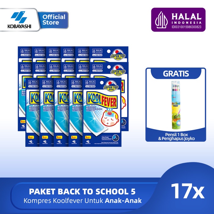

GRATIS ONGKIR Koolfever Kid 17 pcs FREE Pensil Warna Deli - Paket Back to School 5