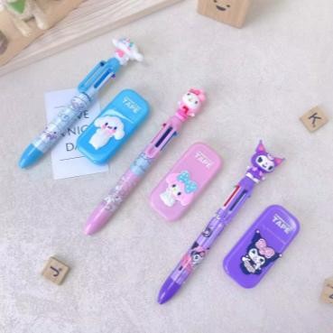 

OBRAL Set Pena Pulpen Tip X Karakter Multipen Correction Tape / ATK Sekolah Kantor Anak San rio