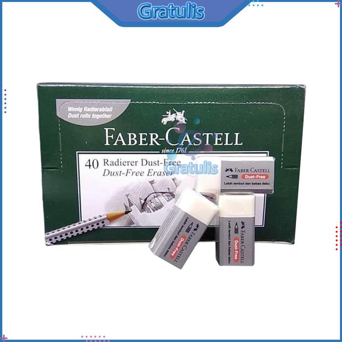 

EKSLUSIF PENGHAPUS PENSIL KECIL FABER CASTELL [40 PCS/1 PACK] / STIP 2B ERASER PENCIL [1 BOX] / ALAT