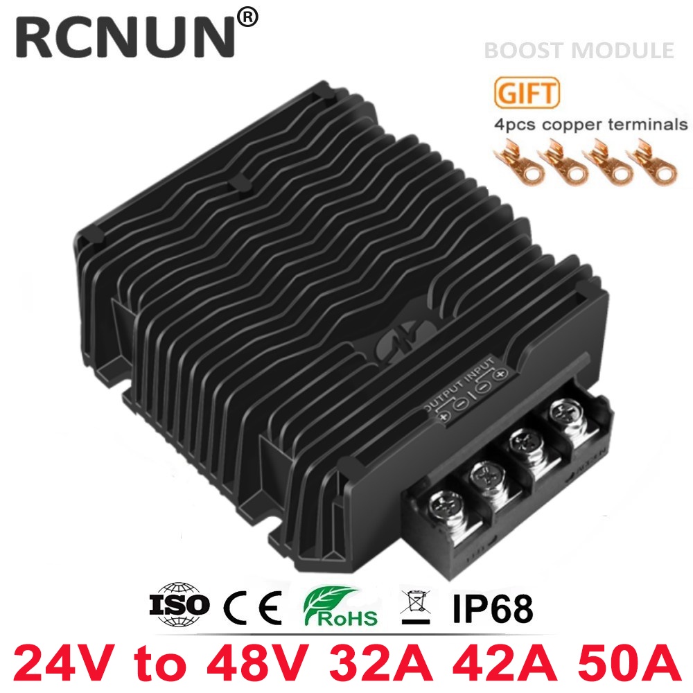 MONC High Power 24V 18-36V to 48V 32A 42A 50A Step Up DC DC Converter 24 Volt to 48 Volt Cars Buses 