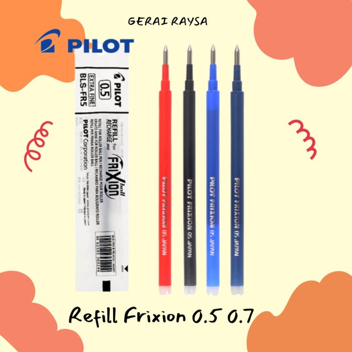 

TERLARIS! Refill Pilot Frixion Clicker 0.5 & 0.7 - 100% ORIGINAL