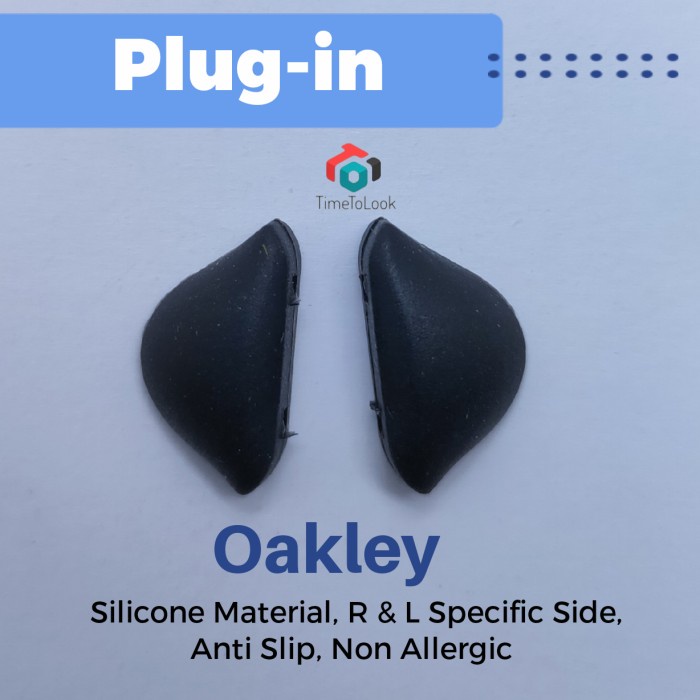 HOT SALE Nosepad Kacamata Plug-in Nose Pad Rubber Oakley Colok Plug in Specific