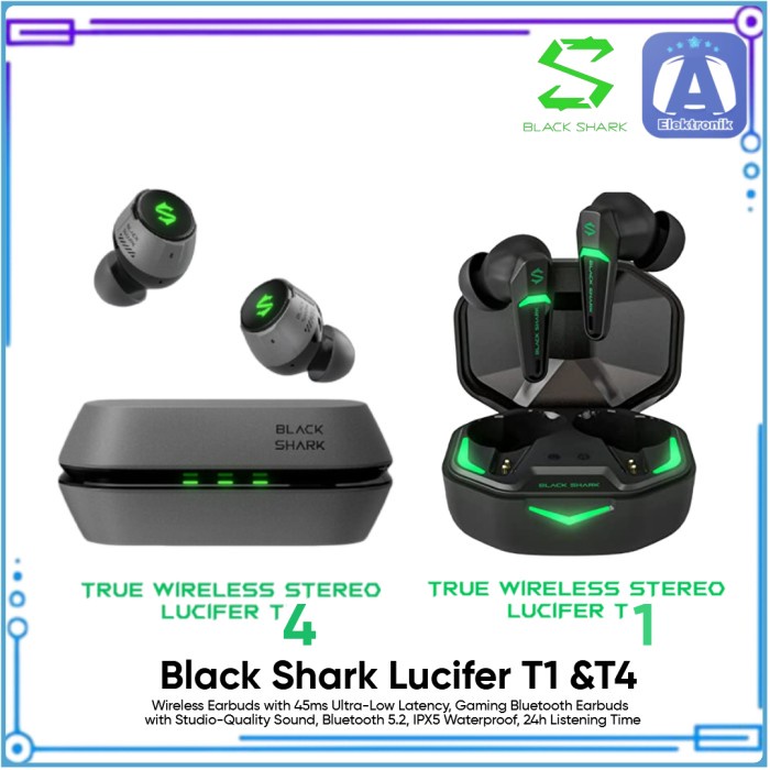 Black Shark Lucifer T4 / Lucifer T1 Blackshark Earphone Gaming Tws