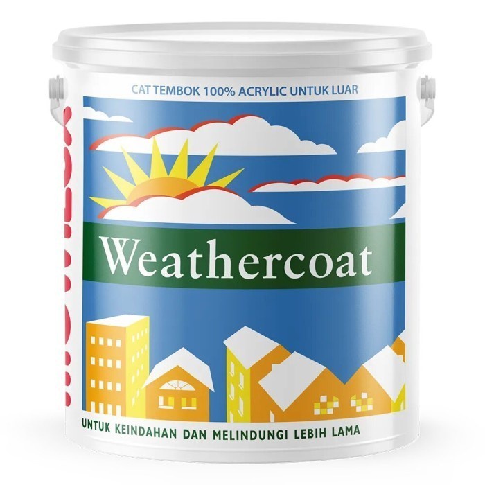 Cat Tembok Eksterior Mowilex Weathercoat Calm Grey W-0985