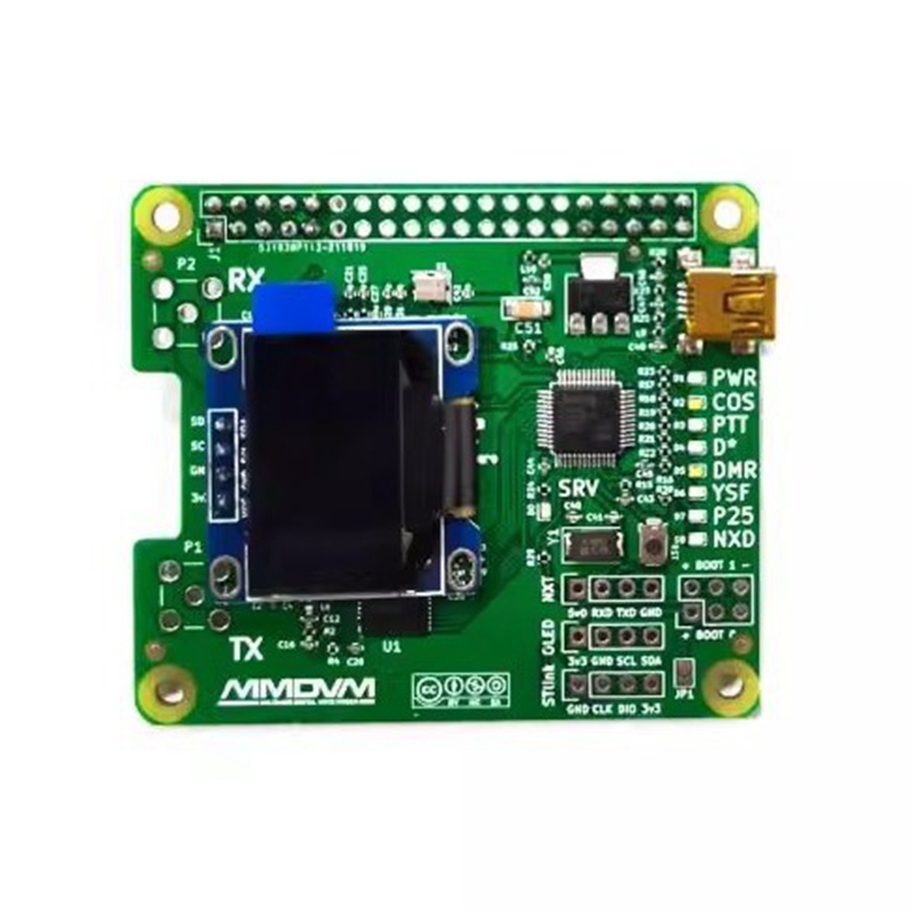 PRF MMDVM motherboard Raspberry Pi hotspot board Duplex with screen antenna