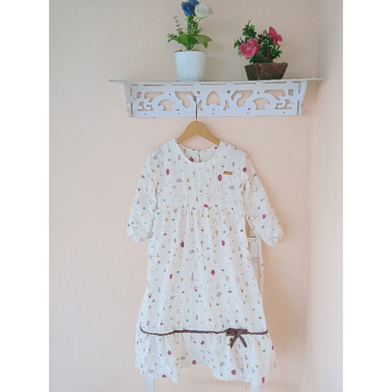 gamis anak kringkel lucu / gamis anak kringkel motif / gamis anak murah