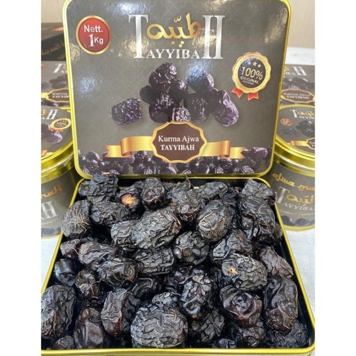 

Kurma AJWA MADINAH 1kg DAN 500gr KALENG EKSKLUSIF Grade Premium
