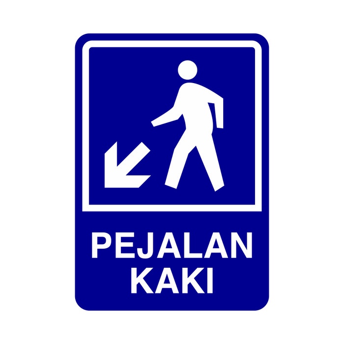 

Rambu Pejalan Kaki 35Cm X 50Cm Plat Alumunium