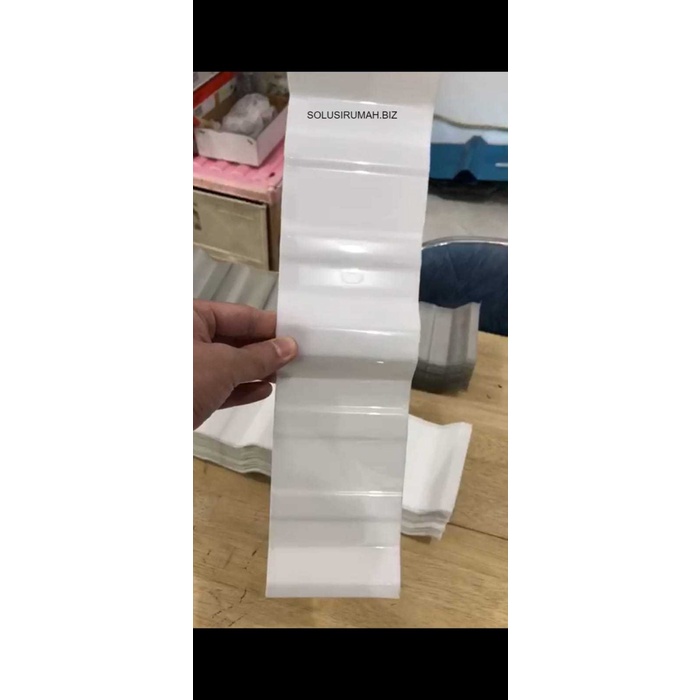 

1M Spandeck Kr5 Tebal 1Mm Putih Susu Trimdeck Spandek Trimdek 1Meter