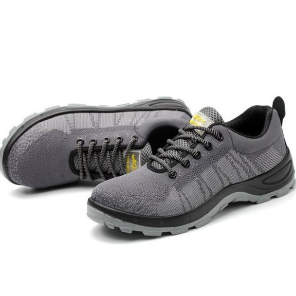 Sepatu Safety Abu Grey Import Pria Wanita Model Sport Kerja Proyek