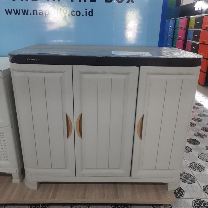 

+++++] cabinet meja Multi fungsi 3 pintu