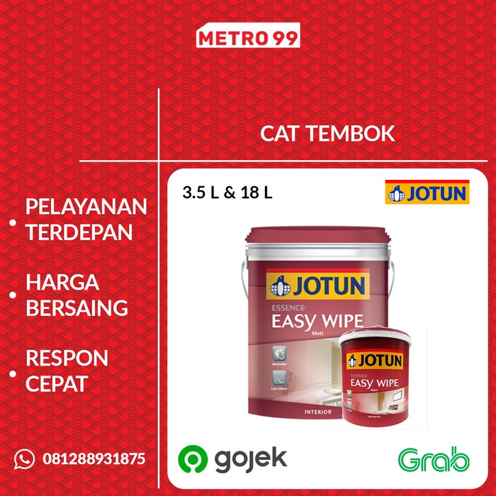 Cat Tembok Jotun Essence Easy Wipe Vanilla 1453 18 Liter