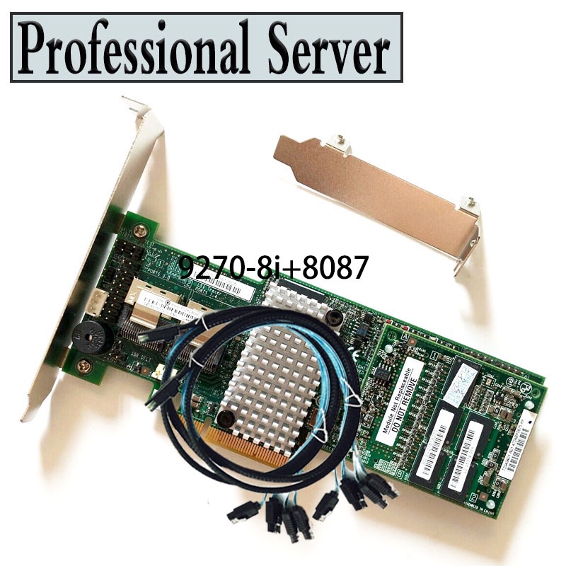 ARTA MegaRaid 9270-8i 1G RAID PCIe 3.0 6Gbps Controller Raid Card+2pcs 8087-sata