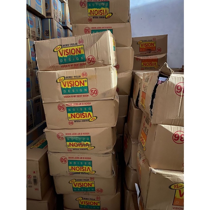

Buku Tulis Boxy Vision 50 Lembar 1 Pak (10 Buku)/ Sd / Smp Murah Bagus