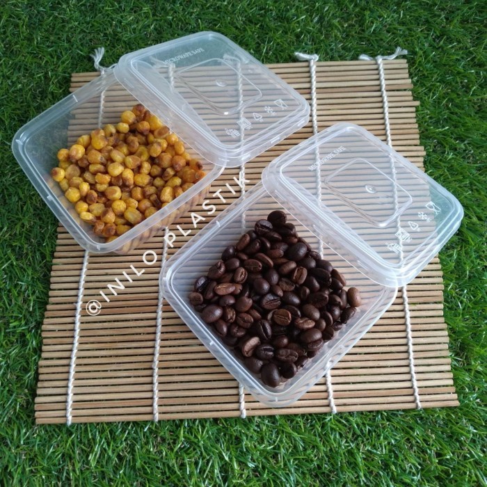 50 Pcs Thinwall Dm 250 Ml Sq / Thinwall Kotak Plastik 250 Ml