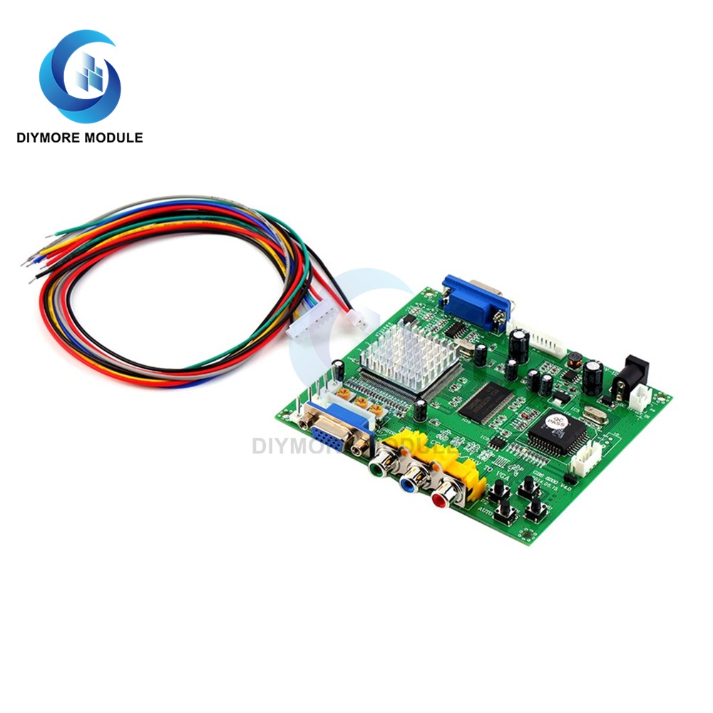 EYE Arcade Game RGB/CGA/EGA/YUV To Dual VGA HD Video Converter Adapter Board GBS-8200