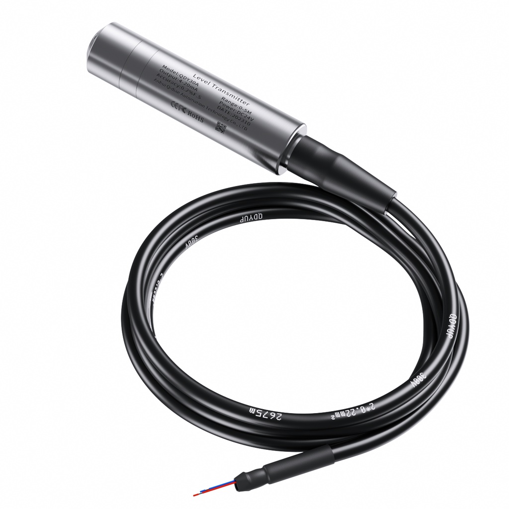 CAGA Liquid Level Sensor Water Tank Level Transmitter 4-20mA Low Cost Water Level Sensor 5m 10m 15m 