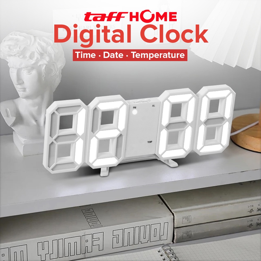 Jam Digital Dinding / Jam Meja / Jam Weker LED Digital Clock