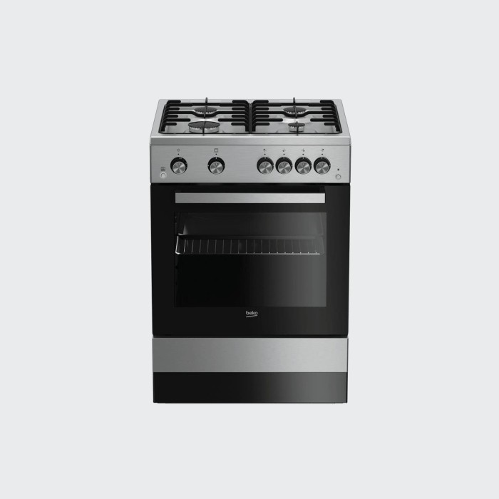 KOMPOR GAS OVEN 4 TUNGKU STAINLESS STEEL BEKO FSGT62111GXL