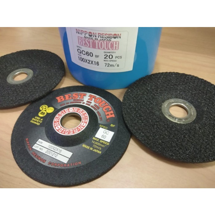 MATA GURINDA NIPPON RESIBON GC 60 4" X 2MM/MATA GERINDA/BATU POLES