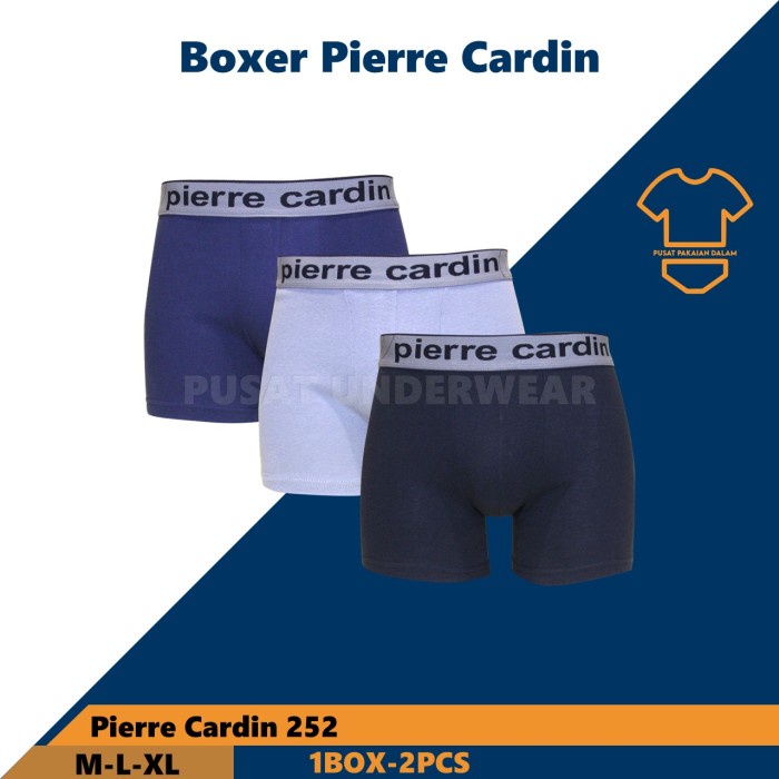 Celana Dalam Boxer Pria Pierre Cardin 252 Isi 2Celana Boxer Panjang