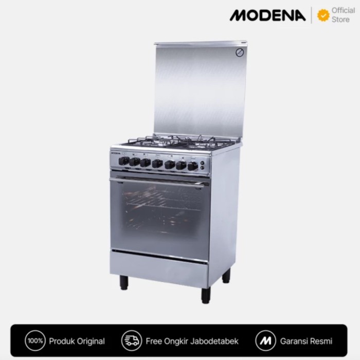 MODENA FREESTANDING KOMPOR FC-9642S FC9642 9642S FC9642S KOMPOR GAS 4 TUNGKU KOMPLIT OVEN SUPER